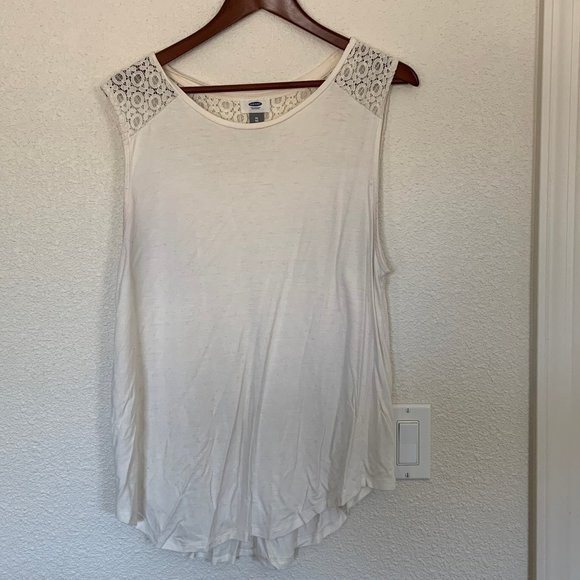 XL Cream Tank Top - Picture 1 of 3